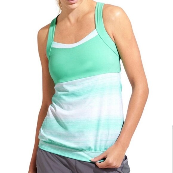 Athleta Tank Top Women's XL Stride Crunch and Punch Tank Bra Top Odor Control - Picture 1 of 14